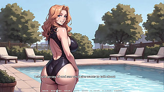My New Girlfriend #2 - Red Head Step Sis Shows Her New Swimsuit. You can see her big ass and big tits
