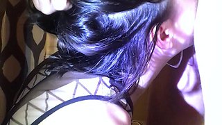 Brunette hookup amateur blowjob and dirtytalk sexdate