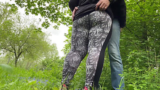 Felt My Mother in Law's Camel Toe in Leggings While She Was Making Me Cum