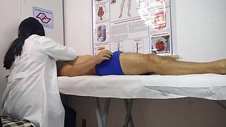 Hot Brazilian nurse gives patient a hard erection with her tight pussy