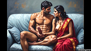 hot sexy college teacher fucking in collage canteen with watchman