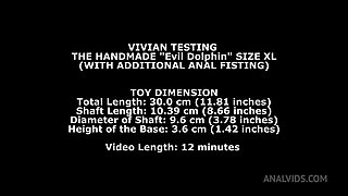 Vivian Testing The Handmade Dolphin Size Xl (With Additional Anal Fisting) Twt269