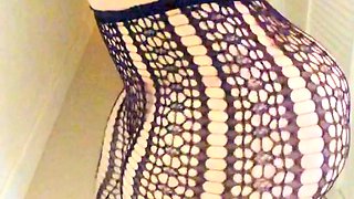 Amateur striptease and Solo masturbation