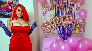 Glamour busty cam girl mind-blowing adult clip