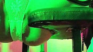 Dominatrix Eva Latex Solo Facesitting Femdom Panties Big Ass MILF BDSM Fetish Hot Heels Gonzo White Pvc Dress