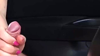 A Girl Caught Me Jerking off in the Car and Help Me Cum 4K. Ep 22203