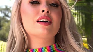 Petite Haley Spades bending over for bbc in public with Isiah Maxwell