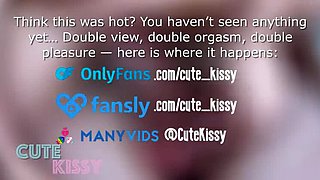 Canadian Homemade Reverse Cowgirl Creampie - Cute Kissy Gets Filled Up Close