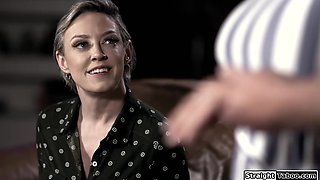 Husband brought another women and fucks her with his wife