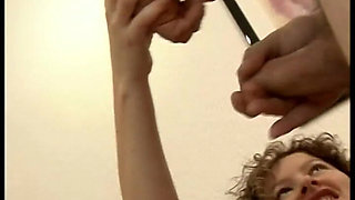 Pretty Lady with Tousled Hairstyle Has Fun Having Sex