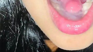 Indian GF  Hard Blowjob and Fingering pussy with BF and Cum in Mouth