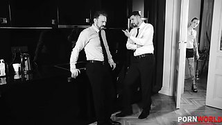 Horny Rich Bitch Eden Ivy DP’d by Her Stud Body Guards GP2294