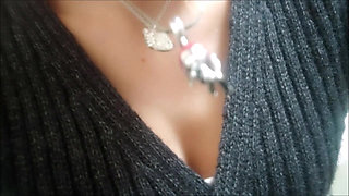 Beautiful Italian dominatrix pees and