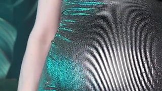 Pregnant in Tight Dress