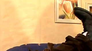 Sexy big boobs on the big cock in the bedroom