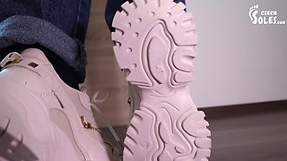 POV Gym Girl Sneakers Domination