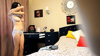 Sexy teen on spy cam