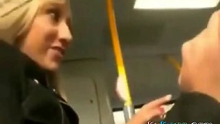 Jerking cock off on the bus