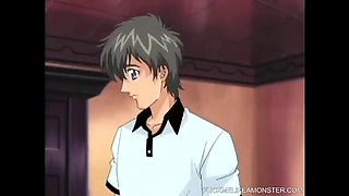 Hentai teens love to serve master in this anime video