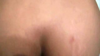 Chubby Filipina amateur takes a hard white cock up her