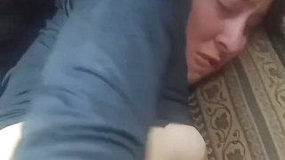 I'm your little slut! I want you to get 😩 me pregnant Submissive wife gets fucked by her husband. REAL