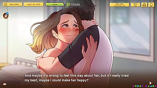 Gobbling the principal's vulva on the desk in a high school adventure