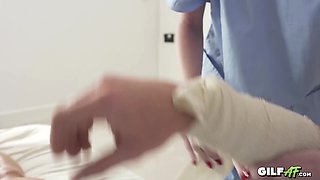 56 YO Granny Nurse Fucks patient