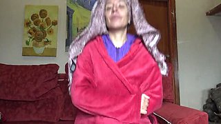 Turkish Granny Shocked by BBC - Homemade Amateur Blowjob & Cum in Mouth