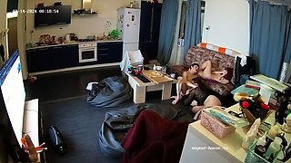 Amateur latin caught by hidden cam