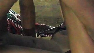 Teen Ebony Girl Blow Condom and Get Fucked