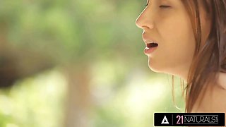 Twenty one naturals - horny macy enjoys sultry porn outside in the garden and gets strewn with sperm