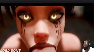 Bald Ass Pussy Ashe Gets Anal Fucked, Thicc Fat Ass Vyse Is Fucked From Behind, Mascara Tracer Sucks Cock