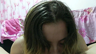 MY FIRST COCK SWALLOW, THIS HAPPENS TO STAY WITH MY STEPBROTHER