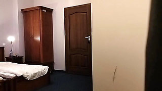 shows pizza delivery guy tits while husband is in the toilet 100% true