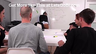Lets Go Bi Office Orgy Part One
