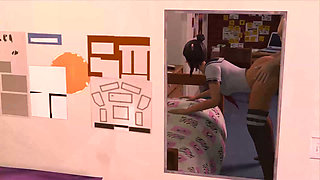 She Bent Over and Moaned Like Crazy - Lewd 3D Girl Animation