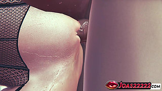 Busty Erica With Purple Eyes - 3D Hentai Featuring Intense Standing Sex, POV Desk Encounter, and Creampie
