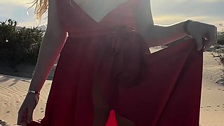 Busty brunette solo masturbation