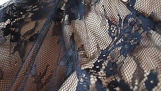 Hijab girl POV body teasing and masturbate with lingerie milking