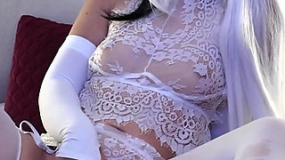 Soft Cute Girl Masturbates Her Virgin Pussy Before College