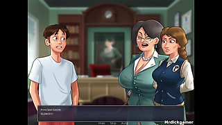 Summertime Saga Anon Gets His Dick Hard in Front of His College Teacher