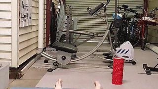 Nude Cardio Workout Alone