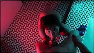 Horny Japanese Girl Gives You Blowjob And Swallows His Cum In The Bathroom Of