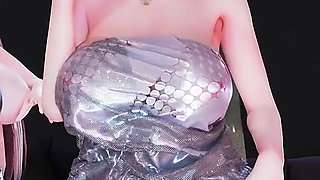 [mmd]brave Girls-rollin', Couple Dance, Korean Dance, Lingerie, Striptease