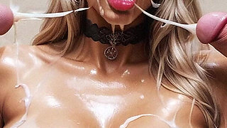 Slut Blonde Hard Sex, Curvy Woman with Big Tits Sucking Big Dick, Slave Woman,bdsm