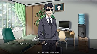 Kunoichi trainer taunts with secretary coochie in a Naruto-themed session by Loveskysan69real