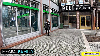 Lady Lyne Huge Natural Tits Milf Gets Naked In Public & Pounded To Pluto By Monster Cock - Immoral Family 4k