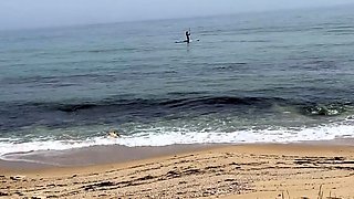 Public Beach Sex Adventure - She Came, She Saw, She Spied
