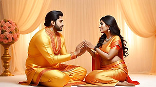 Hot Indian Desi Couple Holi Special Romance
