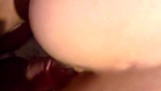 Sexy blonde sits on cock BBC